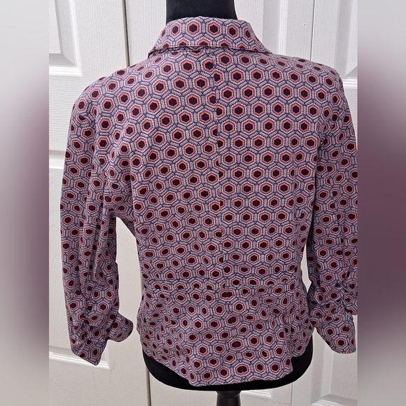 Ellen Tracy Art Deco Jacket  Size L - Picture 4 of 11